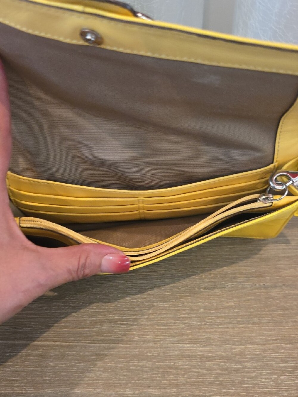 Coach Yellow Bleecker Clutch - Picture 6 of 9